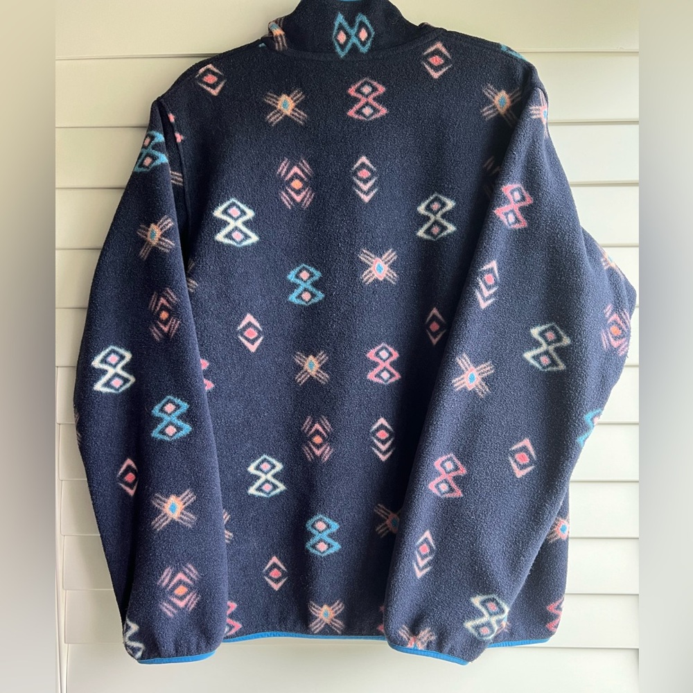 Patagonia Women’s Synchilla Snap-T Fleece Pullover, Space Spirits Pattern, Sz-XL - Picture 3 of 10